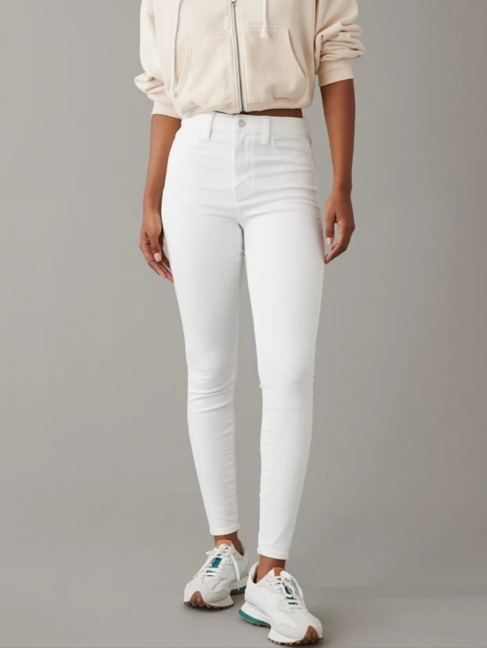 American Eagle Super High Rise Jegging White Size 10 Short NWT